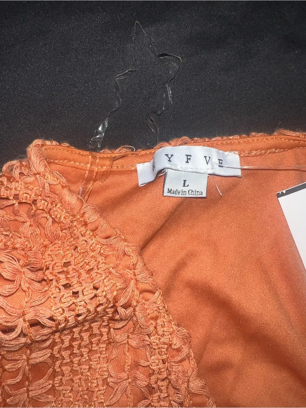 Crochet Two-Piece Set in Bright Orange
